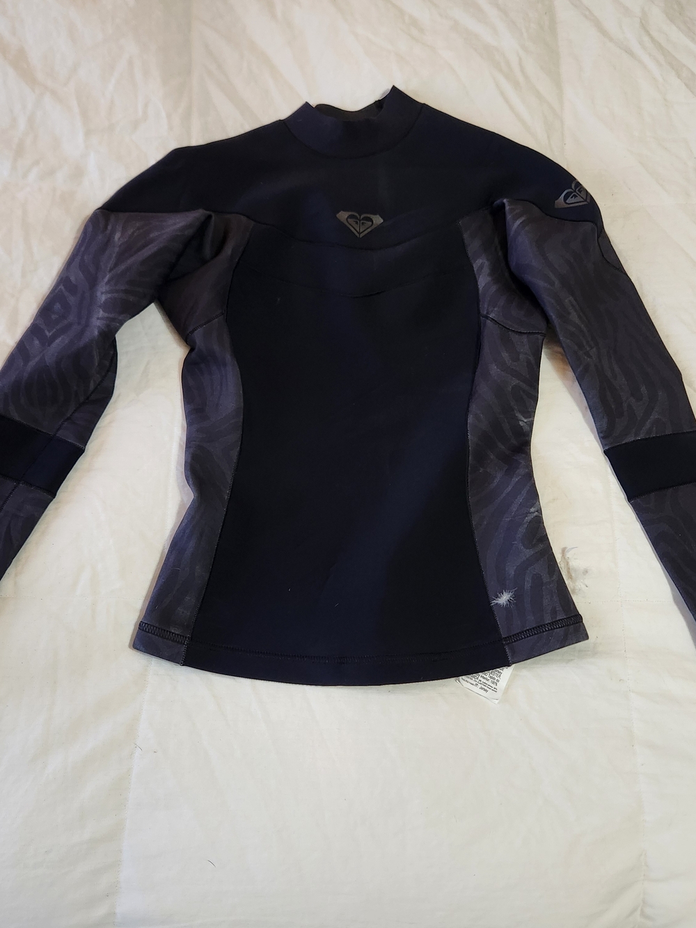 Roxy Women's Black Long Sleeve Surf Rash Guard